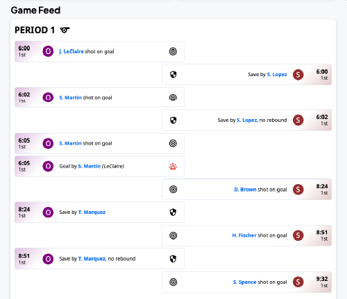 Leagrr game feed